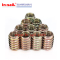 Hexagon Slotted Flat Head Threaded Insert Nuts for Wood